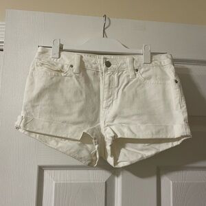Gap White Jean Shorts